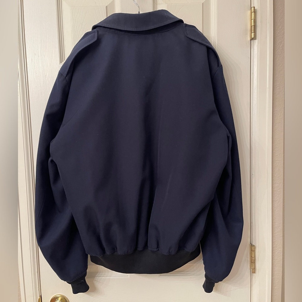 US Coast Guard DSCP Wings Bomber Jacket 46L Removable Liner Navy - Picture 2 of 9